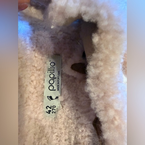 Birkenstock Papillio Arizona Big Buckle platform teddy pink size 42/L11 - Picture 6 of 10